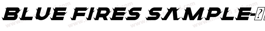 Blue Fires Sample字体转换